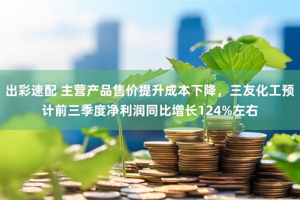 出彩速配 主营产品售价提升成本下降，三友化工预计前三季度净利润同比增长124%左右