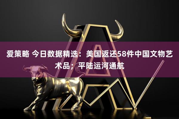 爱策略 今日数据精选：美国返还58件中国文物艺术品；平陆运河通航